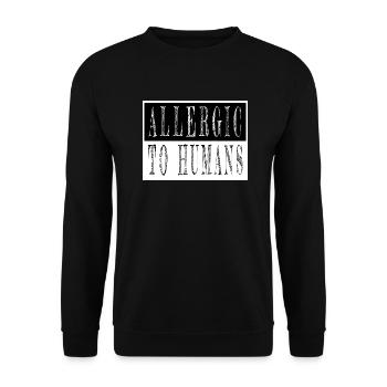 @zackiinnitbrahhh idées de cadeau d’anniversaire de blague de mèmes - Sweat-shirt Unisexe - noir - Devant - Alina (178cm) & Michal (187cm)