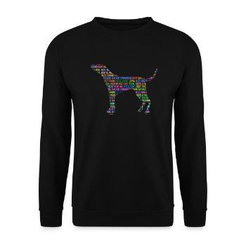 Treeing Walker Coonhound - Unisex Sweatshirt - black - Front - Alina (178cm) & Michal (187cm)