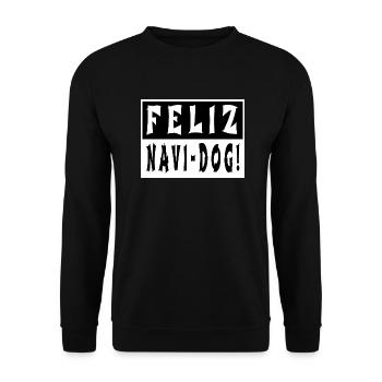 Gift awkward birthday present comic statement - Unisex Sweatshirt - black - Front - Alina (178cm) & Michal (187cm)