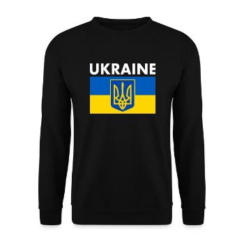 Ukraine - Unisex Sweatshirt - black - Front - Alina (178cm) & Michal (187cm)