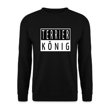 geek dogge boxer hundeliebhaber welpe hundefreund - Unisex Pullover - Schwarz - Vorne - Alina (178cm) & Michal (187cm)
