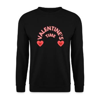 C’est l’heure de la Saint-Valentin - Sweat-shirt Unisexe - noir - Devant - Alina (178cm) & Michal (187cm)