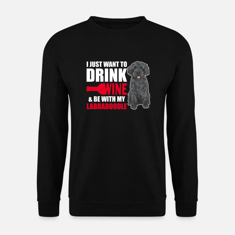 Labradoodle Hund - Unisex Pullover - Schwarz