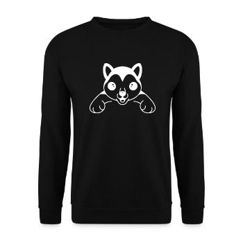 CHIEN CHAT ANIMAL DE COMPAGNIE - Sweat-shirt Unisexe - noir - Devant - Alina (178cm) & Michal (187cm)