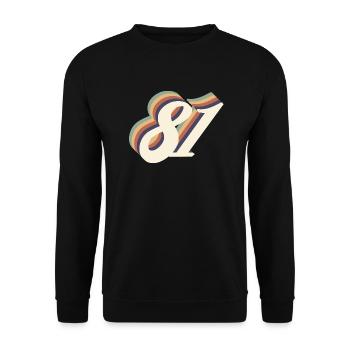 Jahrgang zum 81-jährigen Jubiläum - Unisex Pullover - Schwarz - Vorne - Alina (178cm) & Michal (187cm)