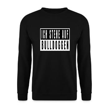 welpe doggie hundehalter haustier cool spaß - Unisex Pullover - Schwarz - Vorne - Alina (178cm) & Michal (187cm)