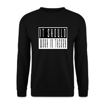 Artificial Intelligence Christmas Pajama This - Unisex Sweatshirt - black - Front - Alina (178cm) & Michal (187cm)
