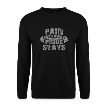 sport - Unisex Pullover - Schwarz - Vorne - Alina (178cm) & Michal (187cm)