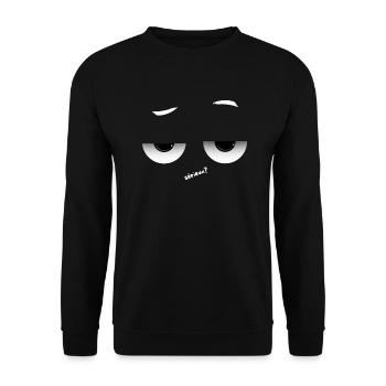 Ist das Ihr Ernst? - Unisex Pullover - Schwarz - Vorne - Alina (178cm) & Michal (187cm)