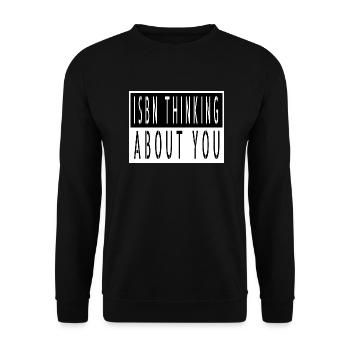 anniversaire cadeau idée livre fan citation films - Sweat-shirt Unisexe - noir - Devant - Alina (178cm) & Michal (187cm)