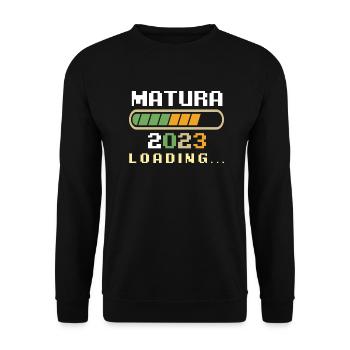 Maturité 2023 Maturité Graduation - Sweat-shirt Unisexe - noir - Devant - Alina (178cm) & Michal (187cm)