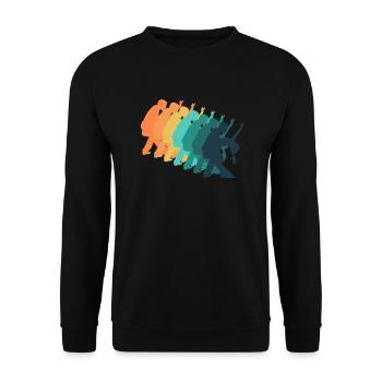 Retro-Tanz - Unisex Pullover - Schwarz - Vorne - Alina (178cm) & Michal (187cm)