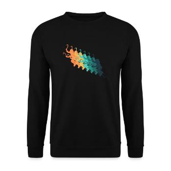 Vintage climbing - Unisex Sweatshirt - black - Front - Alina (178cm) & Michal (187cm)