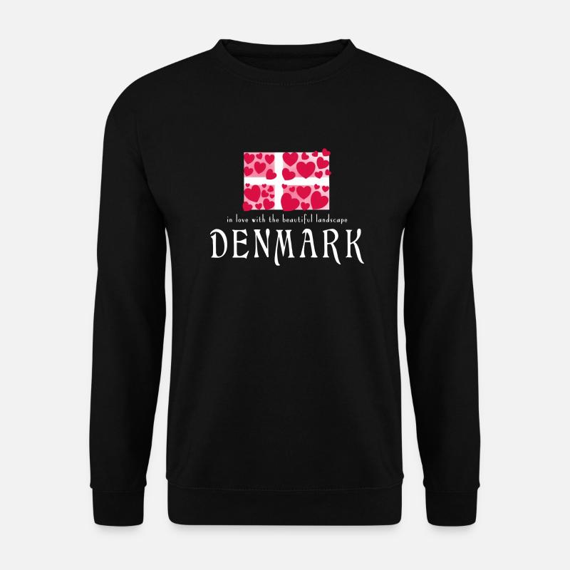 Denmark Dänemark Danmark - Unisex Sweatshirt - black