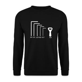 Handwerker Set - Unisex Pullover - Schwarz - Vorne - Alina (178cm) & Michal (187cm)