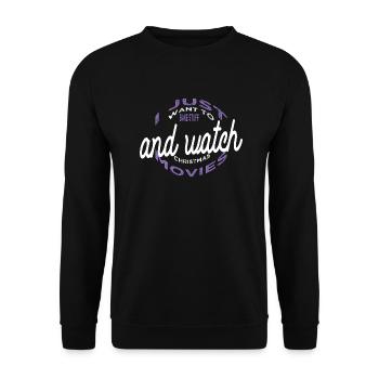 pastry bubaprints born baker dinosaur gift - Unisex Pullover - Schwarz - Vorne - Alina (178cm) & Michal (187cm)