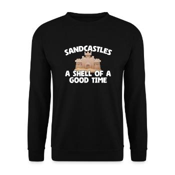 Kids Sandcastle Kit Gear Sandcastle Set Toys - Unisex Pullover - Schwarz - Vorne - Alina (178cm) & Michal (187cm)