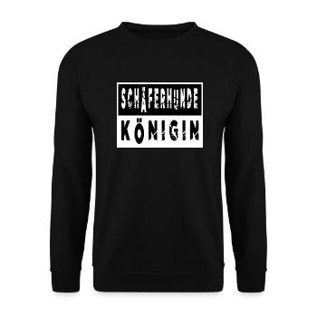 geschenk schäferhund spruch hund welpe tier humor - Unisex Pullover - Schwarz - Vorne - Alina (178cm) & Michal (187cm)