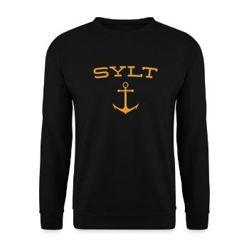 Sylt - Nordsee - Deutschland - Kampen - Insel - Unisex Pullover - Schwarz - Vorne - Alina (178cm) & Michal (187cm)
