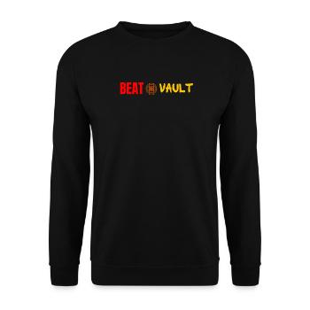 The Beat Vault - Horizontal - Unisex Sweatshirt - black - Front - Alina (178cm) & Michal (187cm)