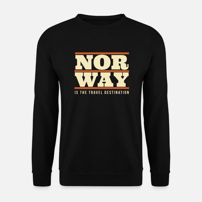 Norway - Travel Destination - Unisex Pullover - Schwarz
