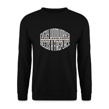 cutter funny carpenter chainsaw carpenter - Unisex Pullover - Schwarz - Vorne - Alina (178cm) & Michal (187cm)