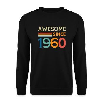 Awesome since 1960 - Sweat-shirt Unisexe - noir - Devant - Alina (178cm) & Michal (187cm)