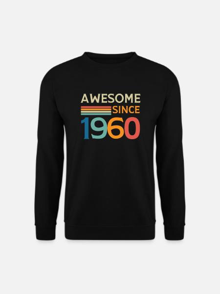 Awesome since 1960 - Unisex Sweatshirt - black