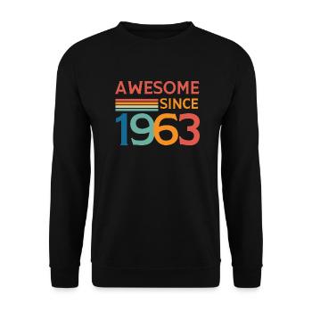 Awesome since 1963 - Sweat-shirt Unisexe - noir - Devant - Alina (178cm) & Michal (187cm)