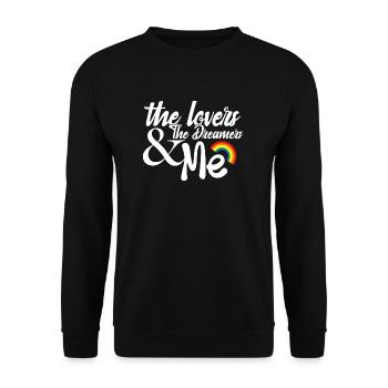 Rainbow Connection - Unisex Sweatshirt - black - Front - Alina (178cm) & Michal (187cm)