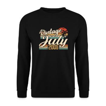 July 2008 Gift, 16th Anniversary July 2008 - Unisex Sweatshirt - black - Front - Alina (178cm) & Michal (187cm)