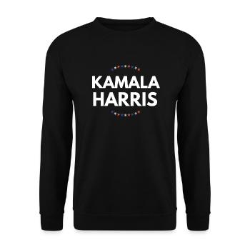 Kamala Harris for pre| Kamala Harris i'm speaking - Unisex Pullover - Schwarz - Vorne - Alina (178cm) & Michal (187cm)