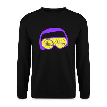 DJ Daten Mikrochip Sonnenbrille Brille Party Musik - Unisex Pullover - Schwarz - Vorne - Alina (178cm) & Michal (187cm)