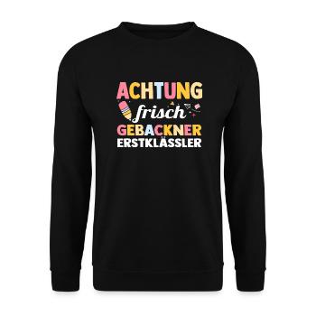 Kindergarten graduates school start school child enrollment - Unisex Sweatshirt - black - Front - Alina (178cm) & Michal (187cm)