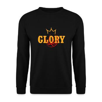 T-shirts de basket-ball, sweats à capuche, casquettes couronnées de gloire - Sweat-shirt Unisexe - noir - Devant - Alina (178cm) & Michal (187cm)
