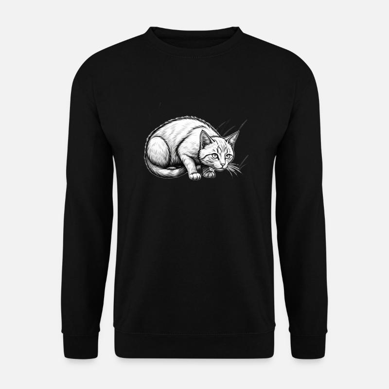 Kitty cat - Unisex Pullover - Schwarz