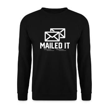 Mailier Postier Travailleur des postes - Sweat-shirt Unisexe - noir - Devant - Alina (178cm) & Michal (187cm)
