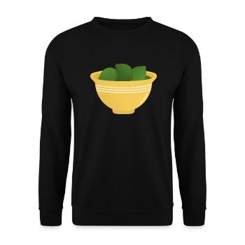 Bol de citrons verts - Sweat-shirt Unisexe - noir - Devant - Alina (178cm) & Michal (187cm)