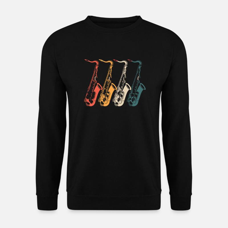 Saxophon Saxophon Saxophon - Unisex Pullover - Schwarz