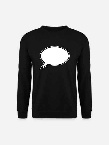 Speech Bubble Design - Unisex Sweatshirt - black
