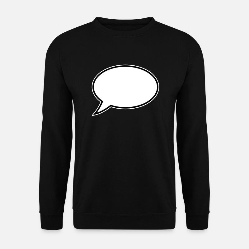 Speech Bubble Design - Unisex Sweatshirt - black