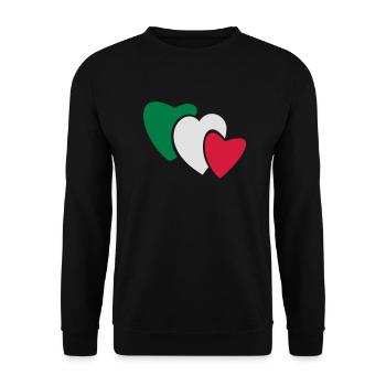 tricuore - Sweat-shirt Unisexe - noir - Devant - Alina (178cm) & Michal (187cm)