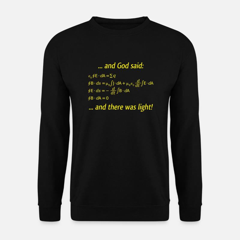 Es werde Licht - Unisex Pullover - Schwarz