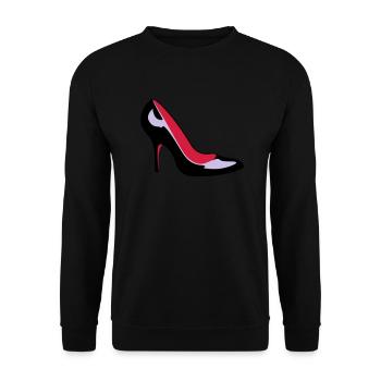 Shoe2 - Sweat-shirt Unisexe - noir - Devant - Alina (178cm) & Michal (187cm)