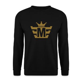m_royal - Sweat-shirt Unisexe - noir - Devant - Alina (178cm) & Michal (187cm)