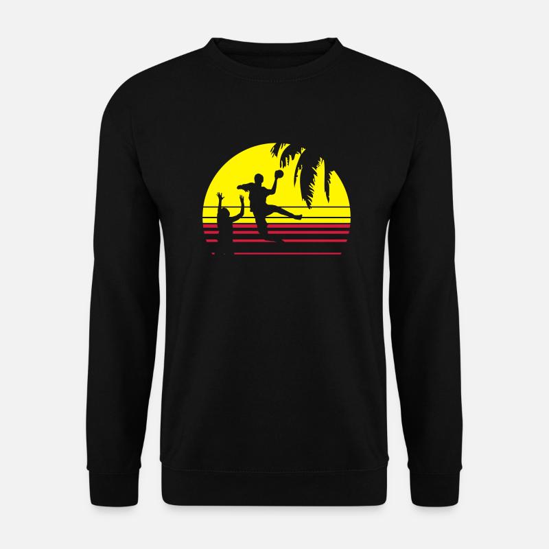 SUNSET BEACH HANDBALL - Unisex Pullover - Schwarz