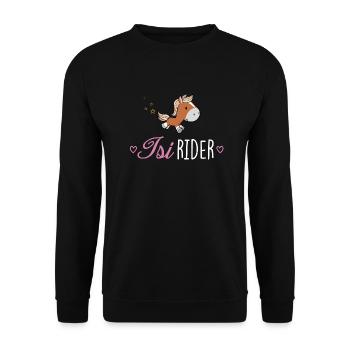 Isi Rider - Unisex Pullover - Schwarz - Vorne - Alina (178cm) & Michal (187cm)