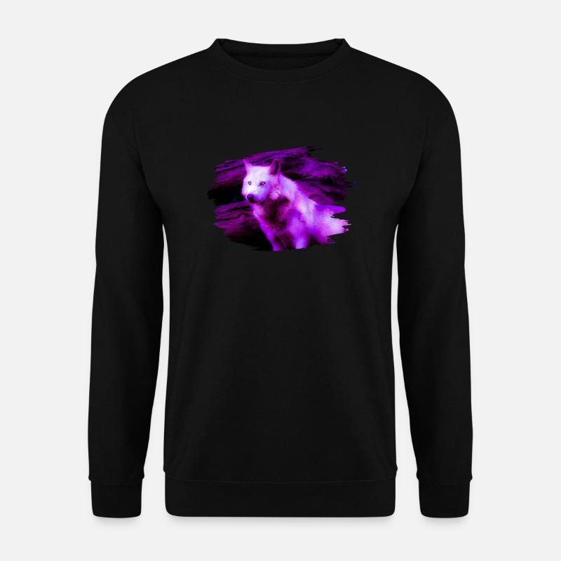 wolf - Unisex Sweatshirt - black