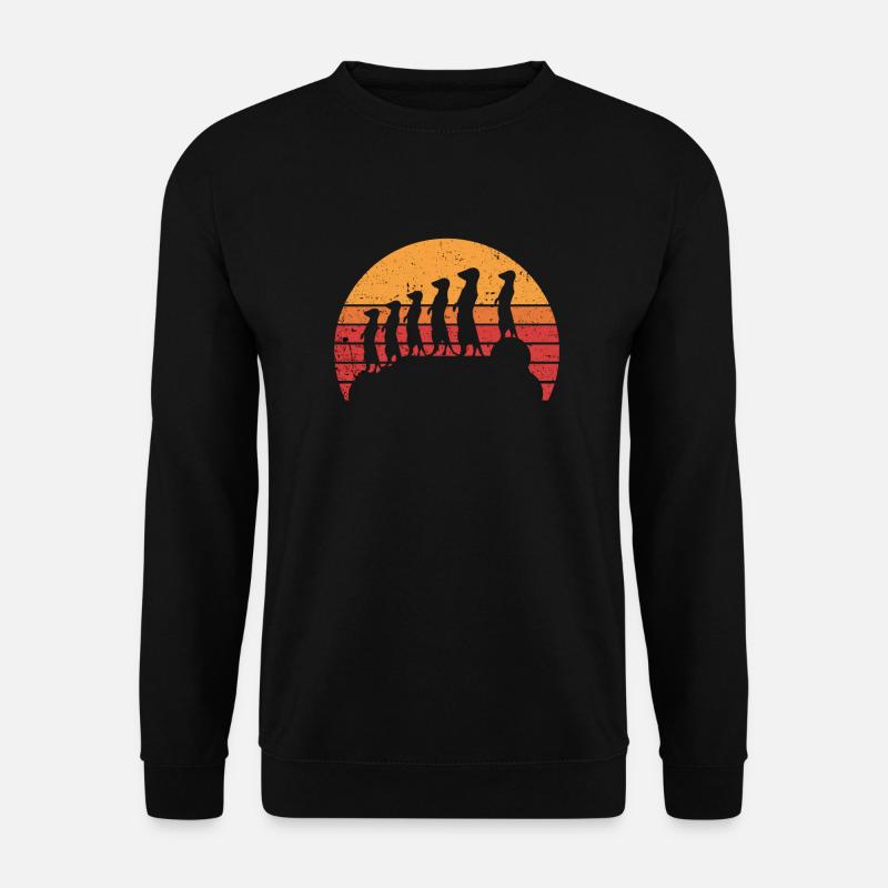 Suricate silhouette de suricate - Sweat-shirt Unisexe - noir