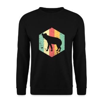 Hyäne - Unisex Pullover - Schwarz - Vorne - Alina (178cm) & Michal (187cm)